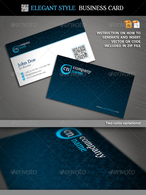 Elegant Style Business Card - Corporate Business Cards