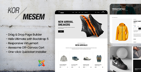 Kormesem - Apparel Onlines Store Virtuemart Joomla Template