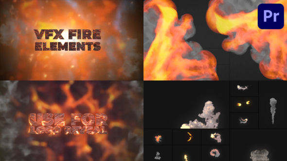 VFX Fire Elements for Premiere Pro