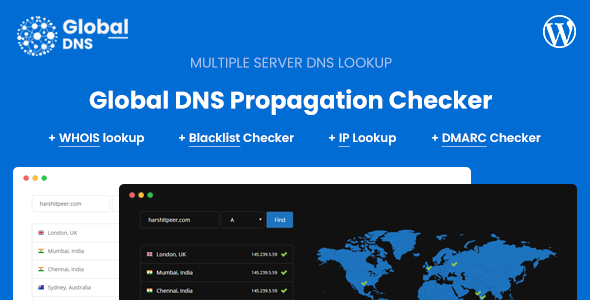 Free download Global DNS - DNS Propagation Checker - WHOIS Lookup - WP