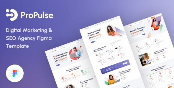 ProPulse - Digital Marketing & SEO Agency Figma Template