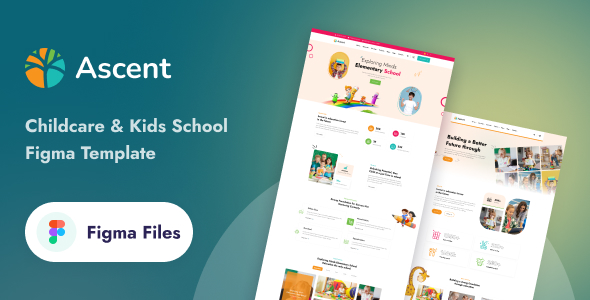 Ascent - Childcare & Kids School Figma Template by Mugli | ThemeForest