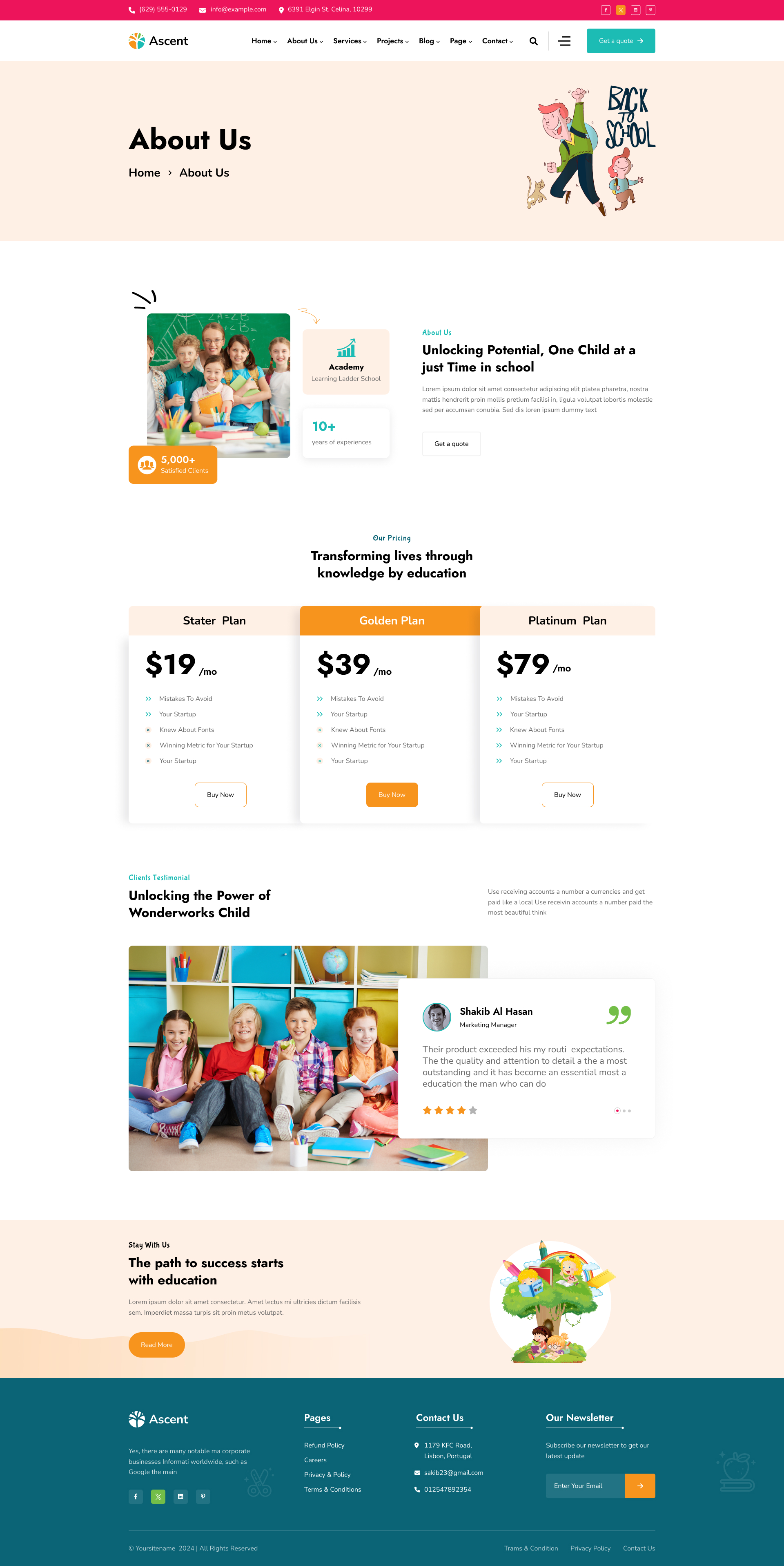 Ascent - Childcare & Kids School Figma Template by Mugli | ThemeForest