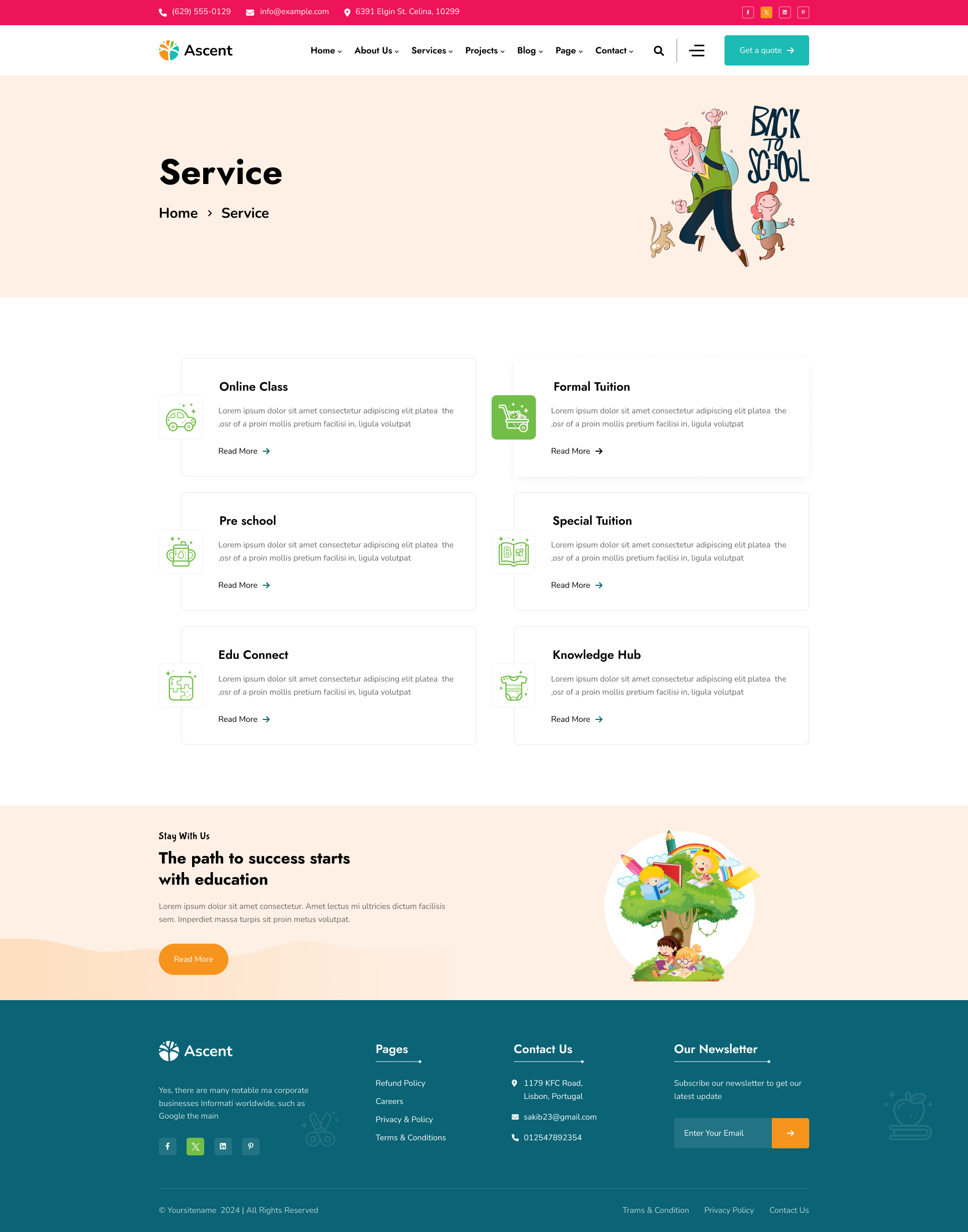 Ascent - Childcare & Kids School Figma Template by Mugli | ThemeForest