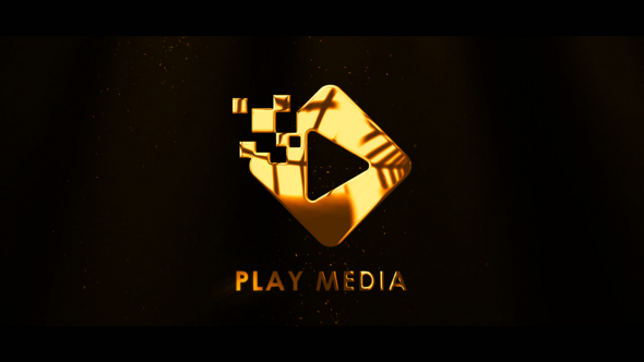 Golden Logo Animation Logo Stings template preview