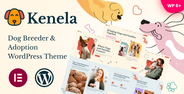 Kenela – Dog Breeder & Adoption WordPress Theme