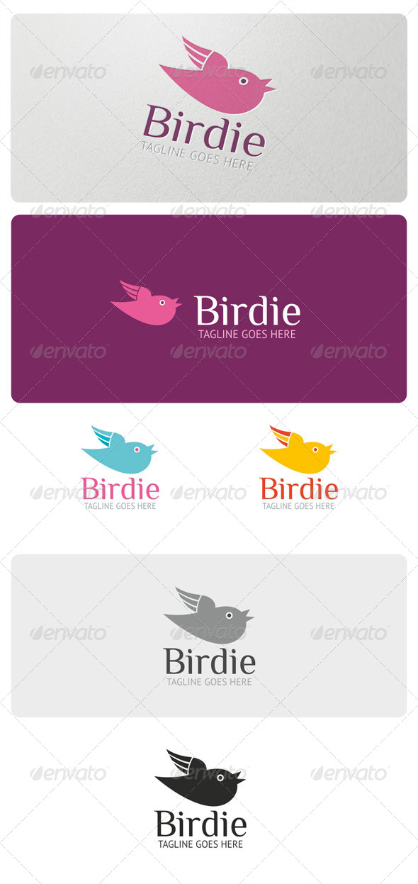 Birdie Logo Template - Animals Logo Templates