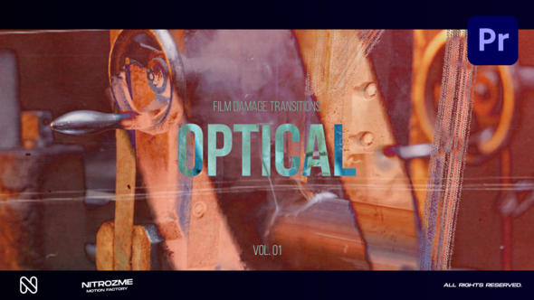 Film Damage Optic Transitions Vol. 01 for Premiere Pro