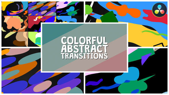 Colorful Abstract Transitions | DaVinci Resolve