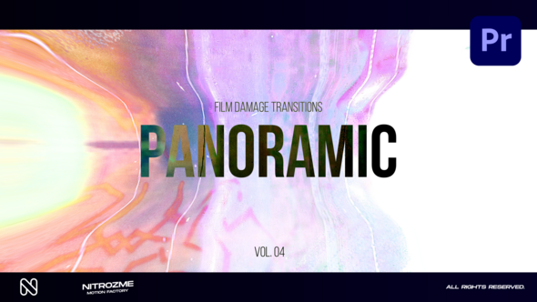 Film Damage Panoramic Transitions Vol. 04 for Premiere Pro