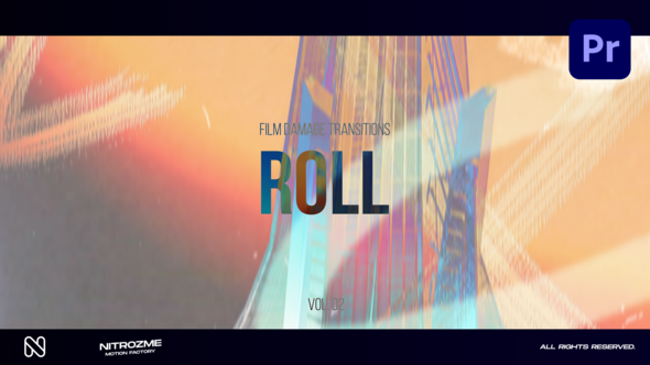 Film Damage Roll Transitions Vol. 02 for Premiere Pro