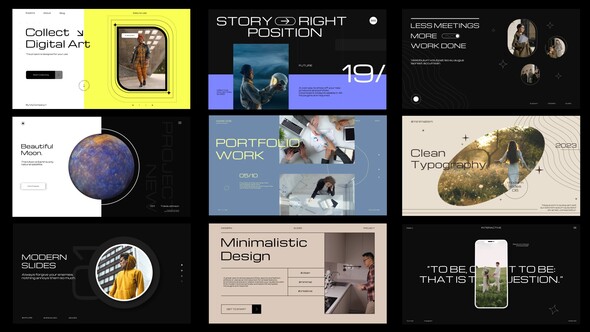 Modern Slides - AE Video Displays template preview