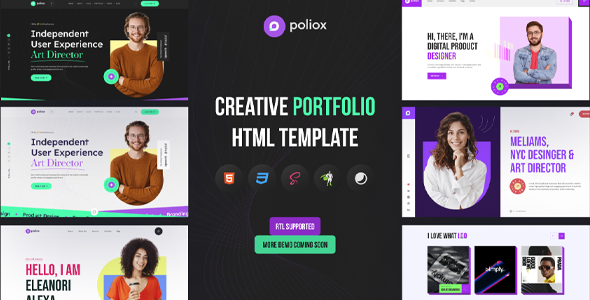Poliox - Resume and Personal Portfolio HTML Template