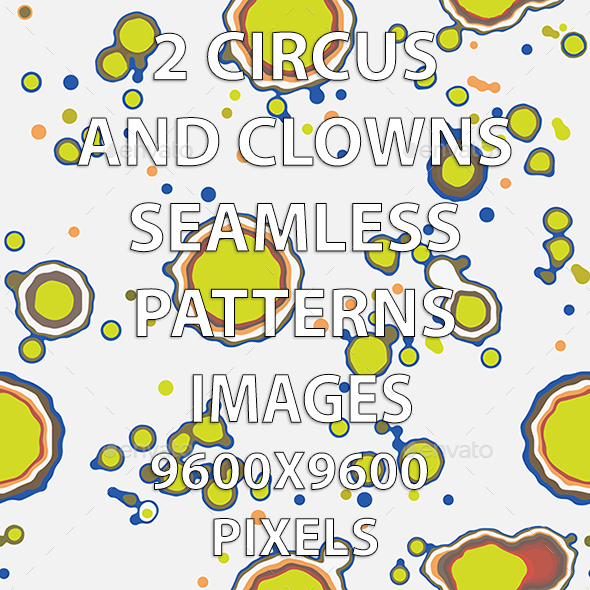 [DOWNLOAD]2 Circus and Clowns Seamless Patterns