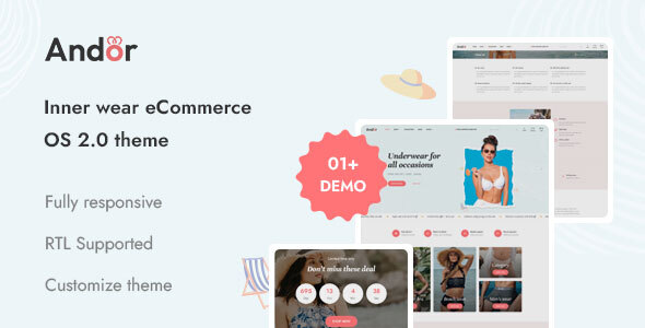 Andor - The Inner Wear Product Shopify Theme