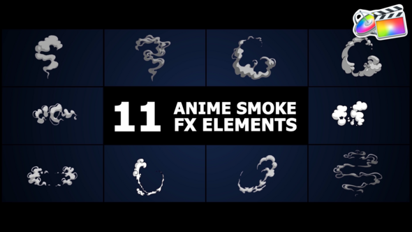 Anime Smoke Elements | FCPX