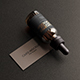 Dropper Bottle with Business Card Mockup