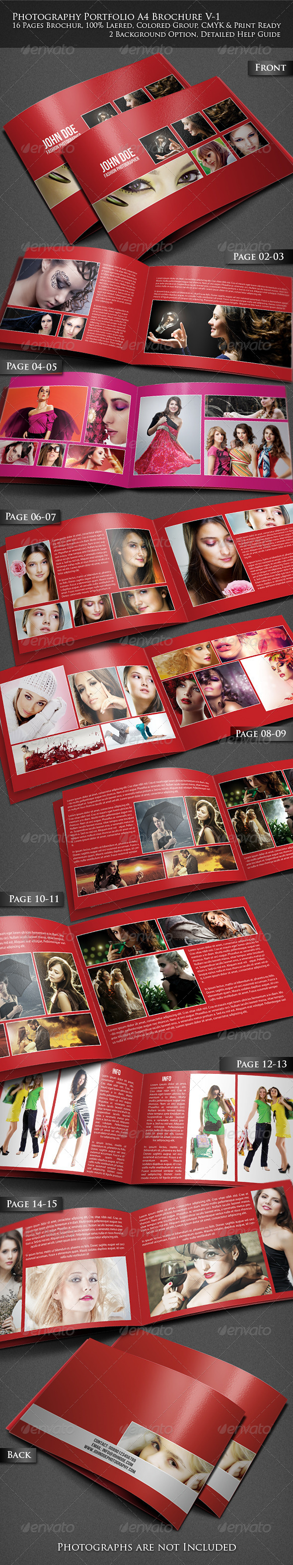 Photography Portfolio A4 Brochure - Portfolio Brochures