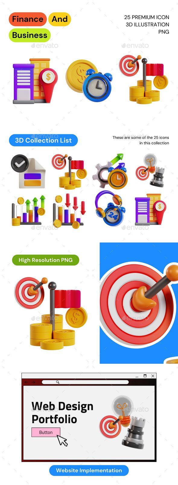 Business and Finance 3D Icon