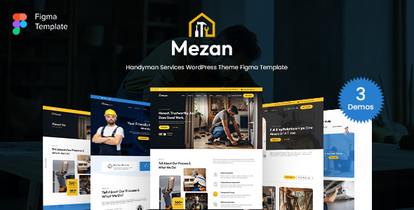 Mezon - Handyman, Plumber Maintenance & Repair Services Website Figma Template