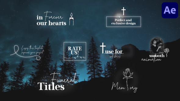 Funeral Titles for After Effects