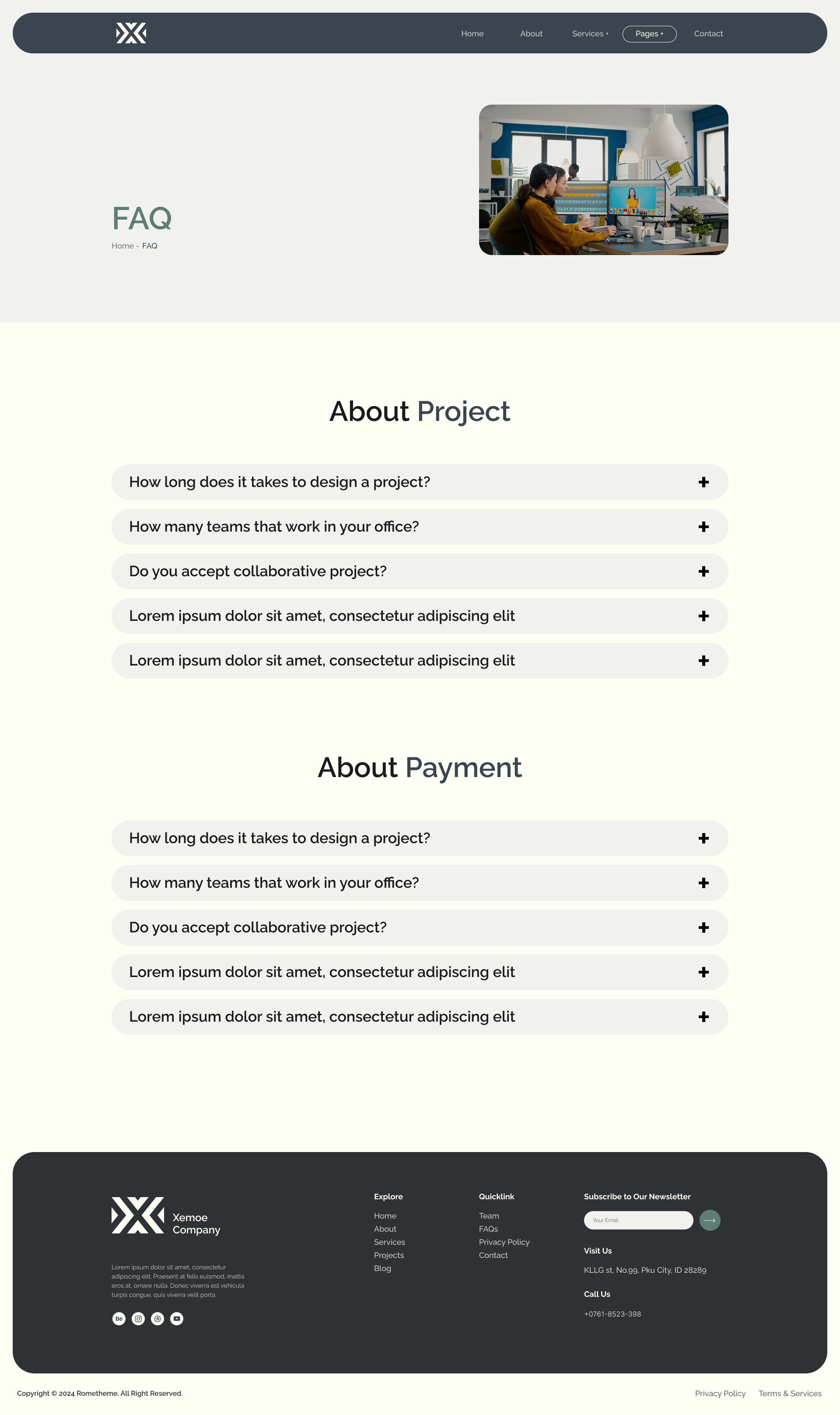 Xemoe - Digital Creative Agency Figma Template by Rometheme | ThemeForest