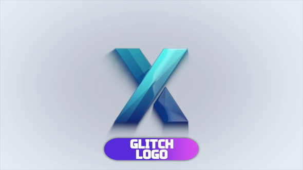 Glitch Logo Reveal Logo Stings template preview