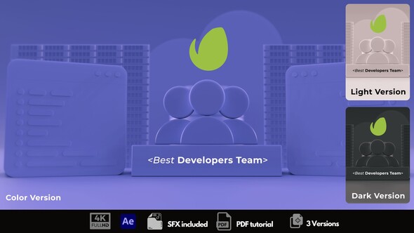Developers Team Logo Stings template preview
