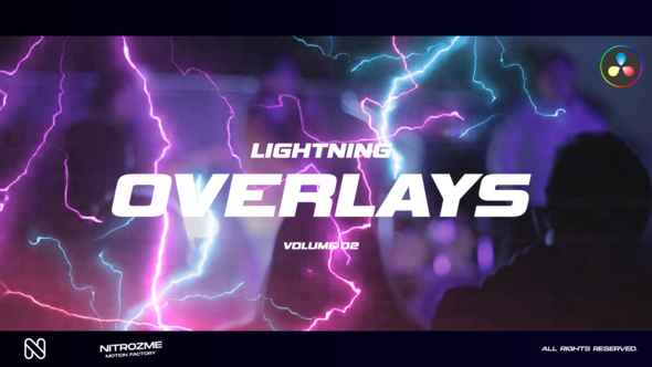 Lightning Overlays Vol. 02 for DaVinci Resolve