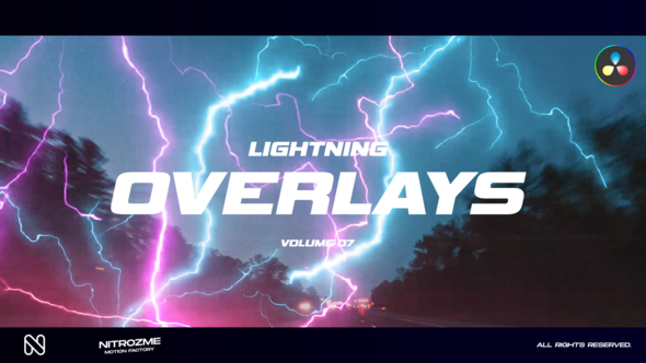 Lightning Overlays Vol. 07 for DaVinci Resolve