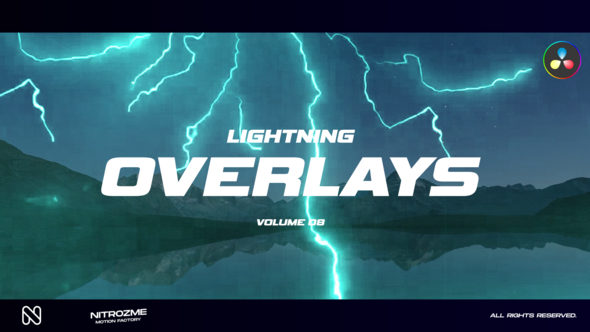 Lightning Overlays Vol. 08 for DaVinci Resolve
