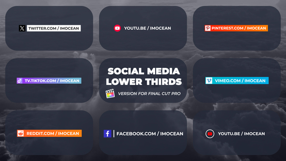 Colorful Social Media Lower Thirds | FCPX