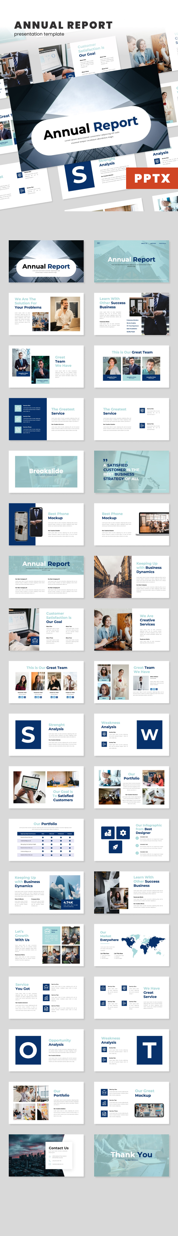 Annual Report - PPT presentation Template