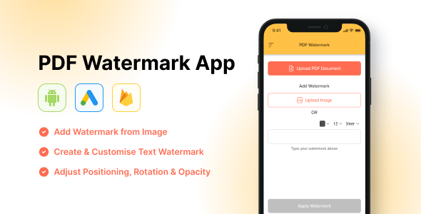PDF Tools - Android PDF Watermark App