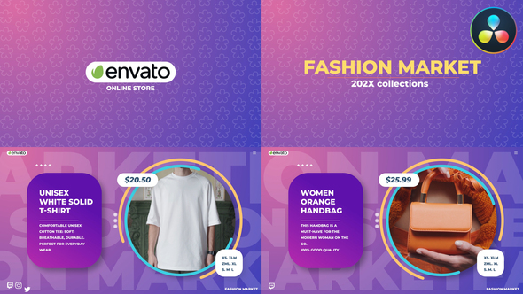 Fashion Market for DaVinci Resolve