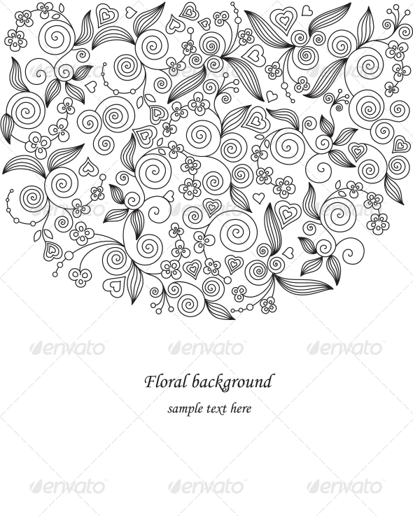 Decorative flower illustration - Weddings Seasons/Holidays