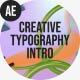 Creative Typography Intro - VideoHive Item for Sale