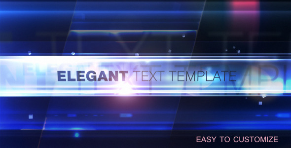 Elegant Text Template