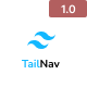 TailNav - Tailwind CSS 3 Navbar Section HTML Template