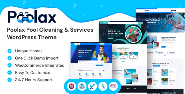 Poolax â€“ Pool Cleaning & Services WordPress Theme