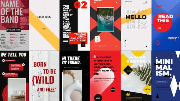 Bold Minimalism Stories Package