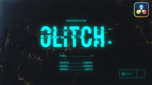 Glitch Transitions for DaVinci Resolve Vol. 07