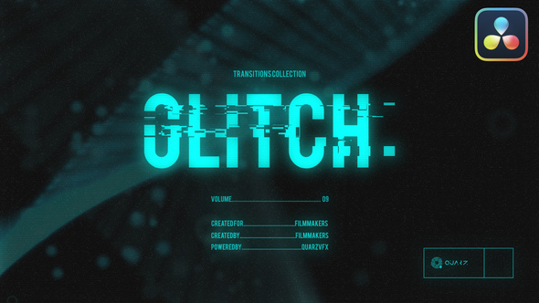 Glitch Transitions for DaVinci Resolve Vol. 09