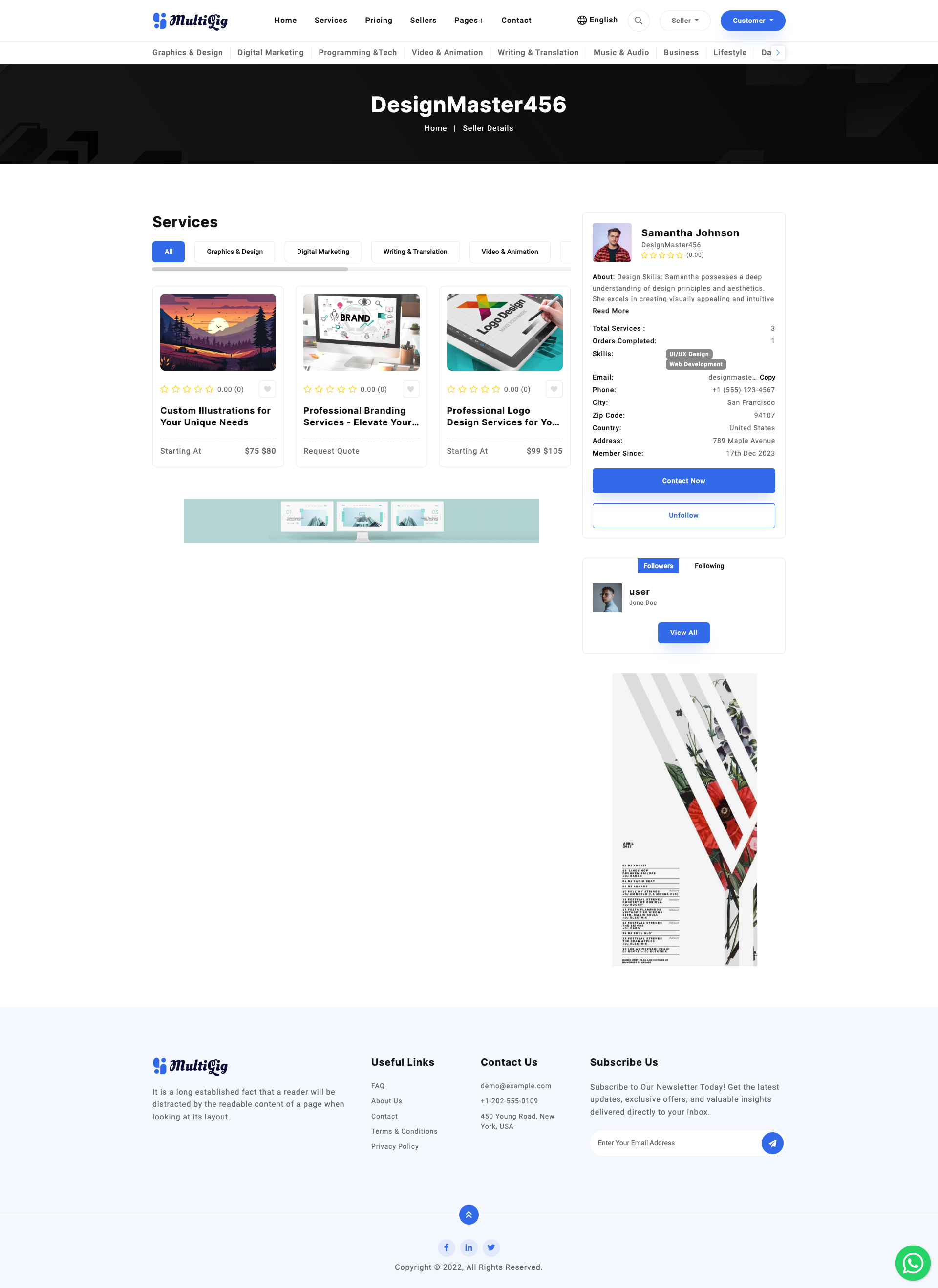 MultiGig - Service / Gig Selling Freelancing Marketplace (Subscription ...