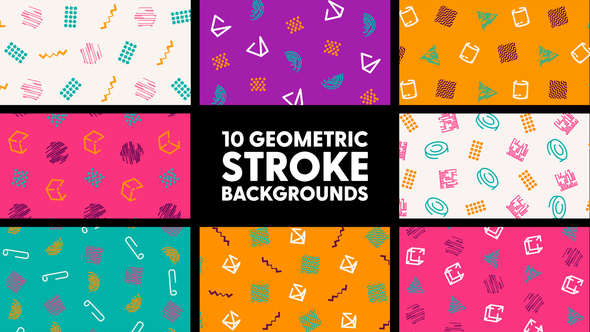 Geometric Stroke Backgrounds
