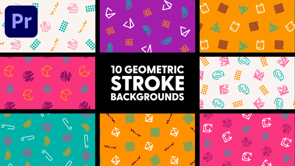 Geometric Stroke Backgrounds