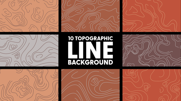 Topographic Line Background