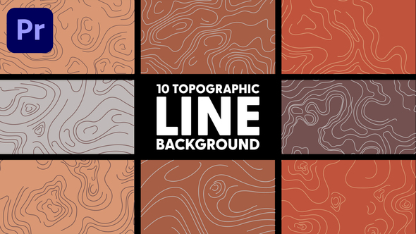 Topographic Line Background