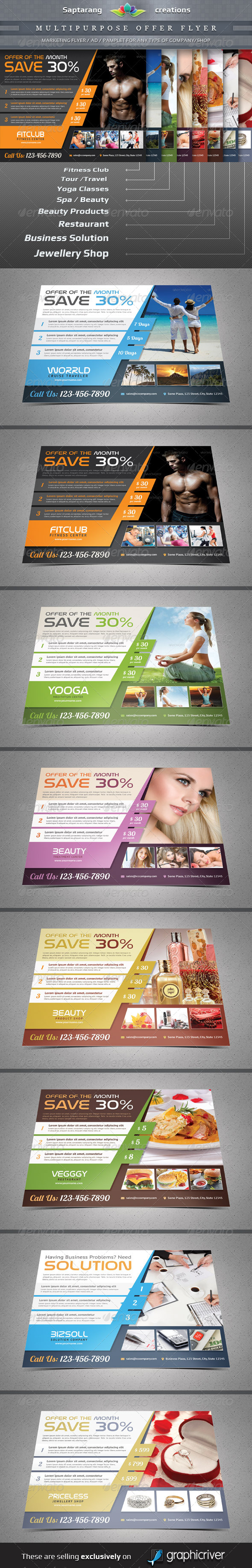 Multipurpose Product / Services Offer Flyer - Flyers Print Templates
