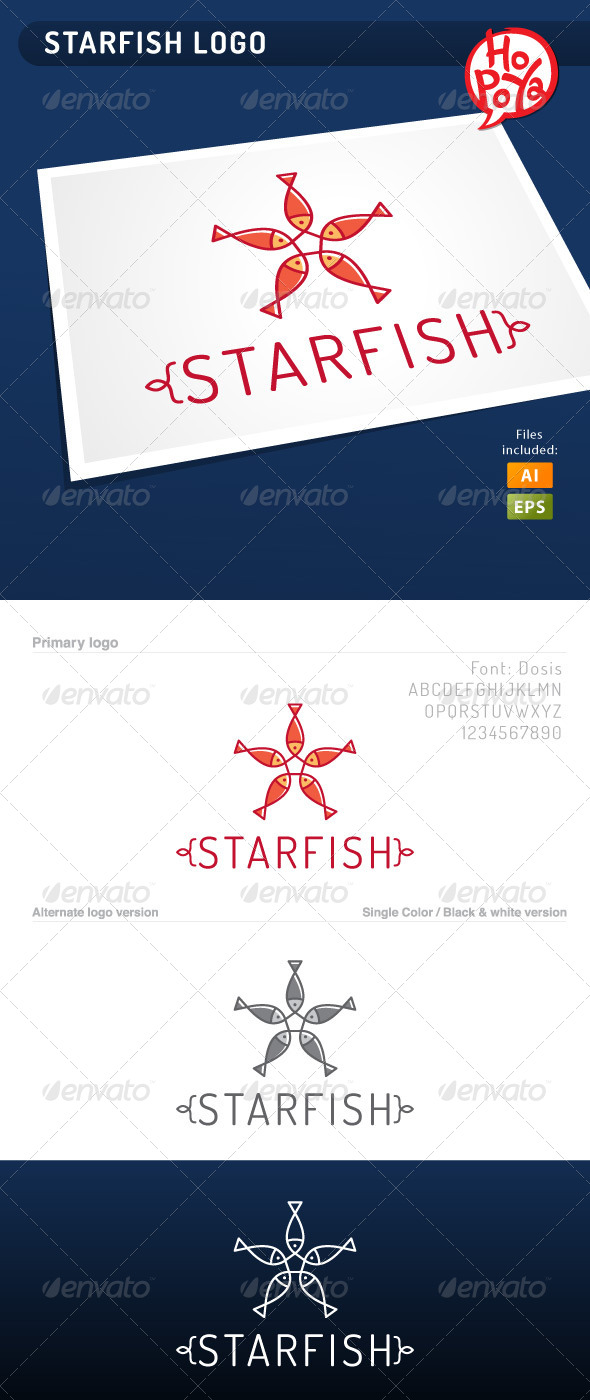 Starfish Logo - Animals Logo Templates